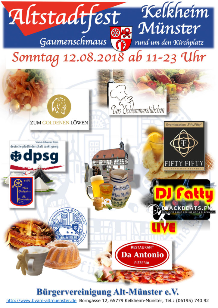 Flyer: Altstadtfest 2018 ⁜ BVAM ⁜ Bürgervereinigung Alt-Münster e.V.