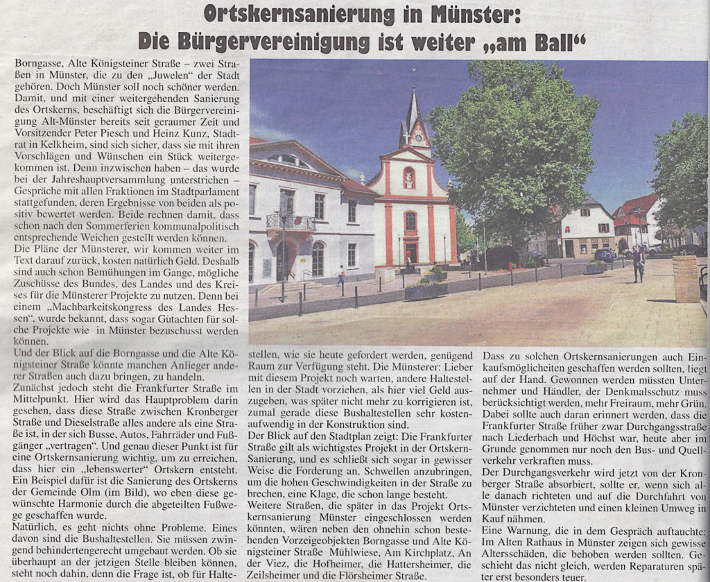 Presse: 18.03.2019 · Bürgervereinigung Alt-Münster e.V.